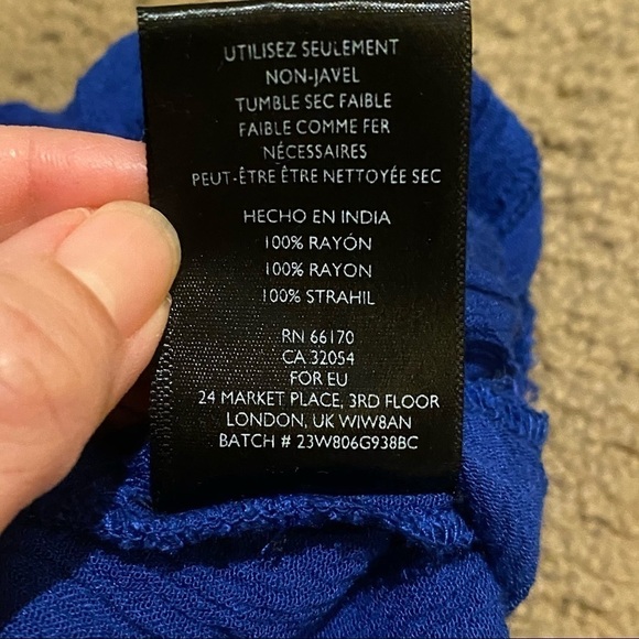 Staring At Stars Women Midnight Blue Crochet Jumpsuit Size Xsmall - Picture 9 of 10